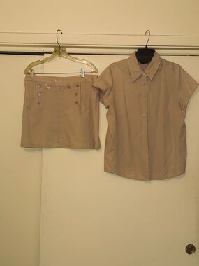 For Joseph Neutral Tan Top with Skirt